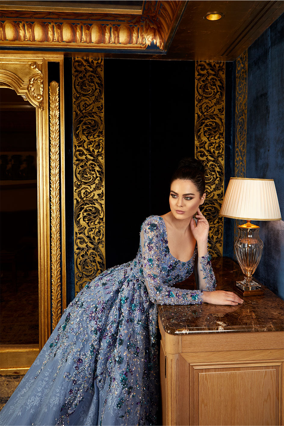 A-Line Long Sleeved Night Gown