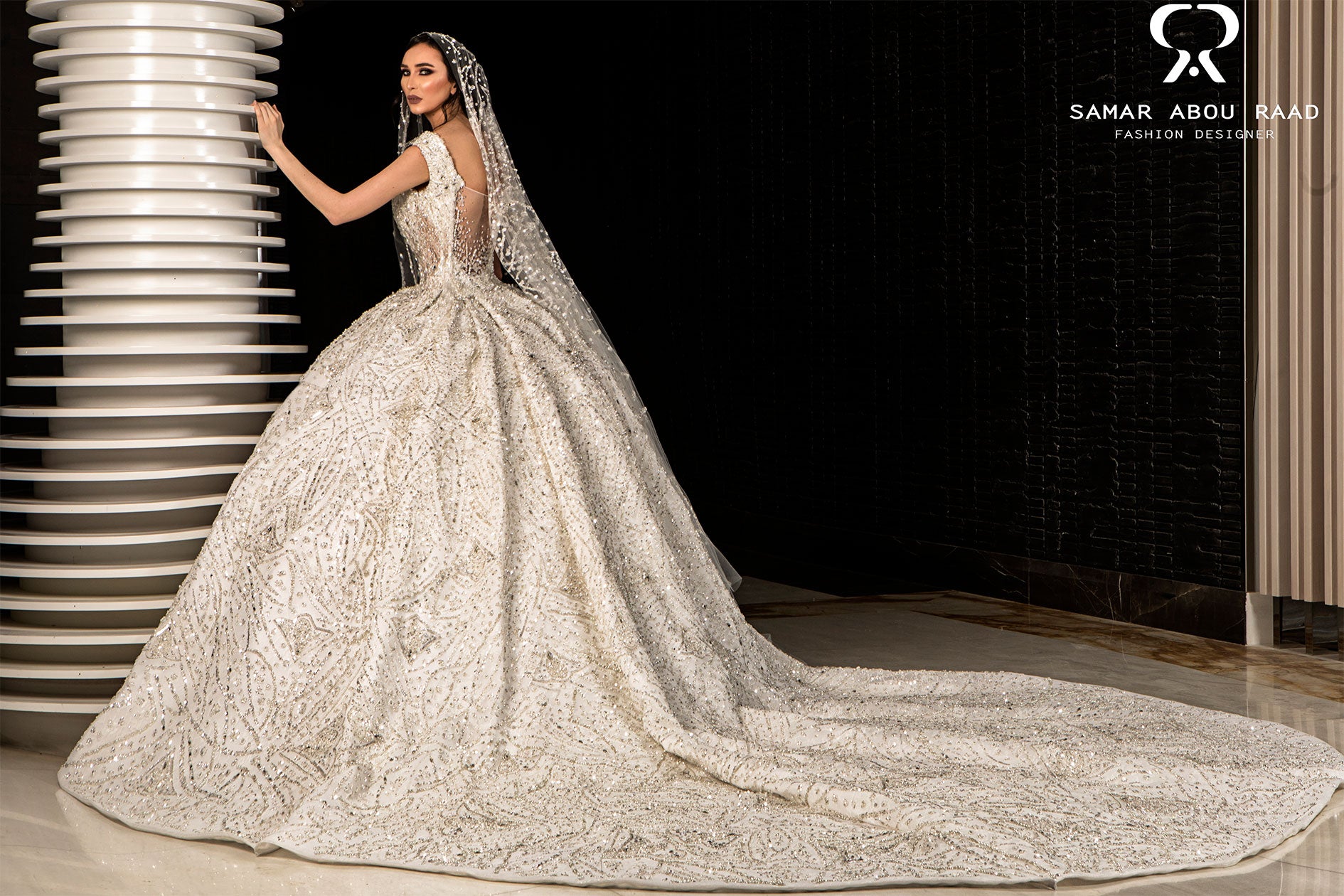 A-Line Princess Cut Wedding Dress