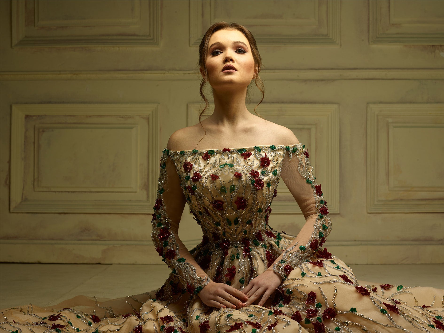 A-Line Tulle Dress Inspired By The Garden Of Ellen