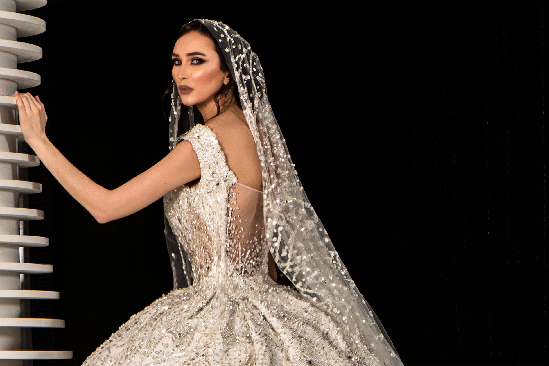 A-Line Princess Cut Wedding Dress