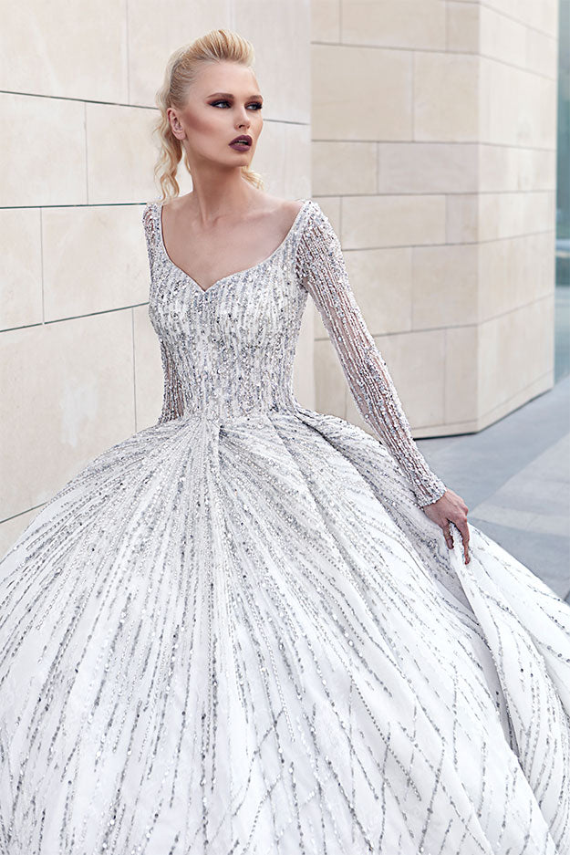 Royal Patterned Bridal Dress