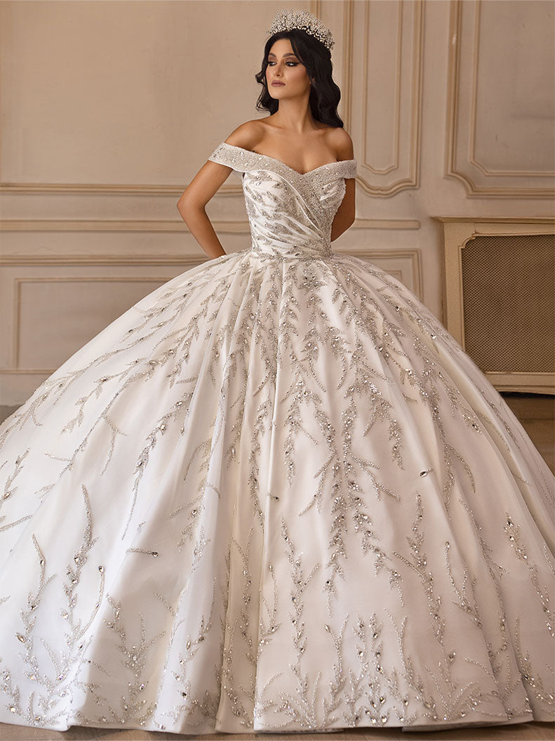 Princess Cut Crystal Dress – SAMAR ABOU RAAD