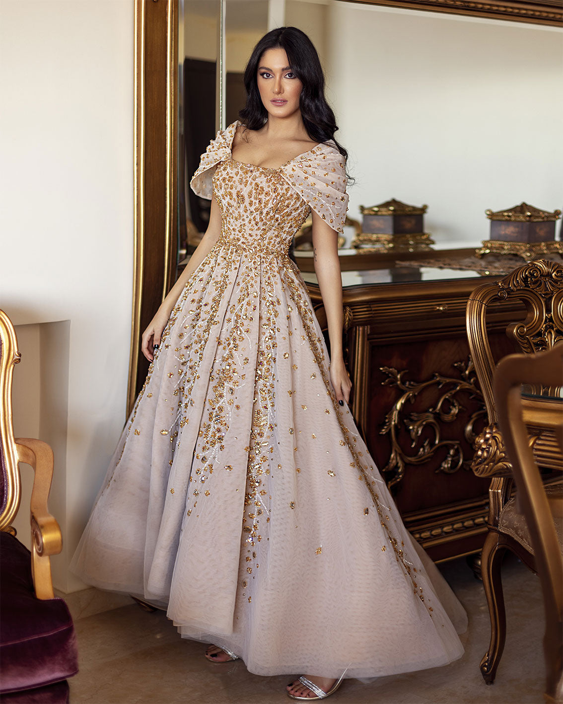 Princess Sleeve A-Line Dress
