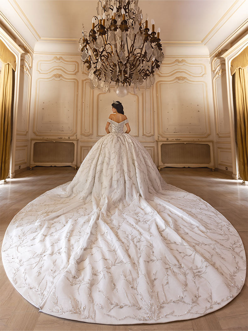 Princess Cut Crystal Dress SAMAR ABOU RAAD Princess Cut Crystal Dress SAMAR ABOU RAAD