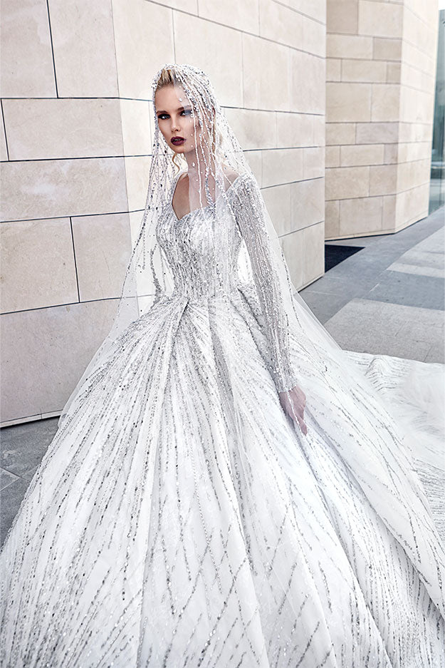 Royal Patterned Bridal Dress