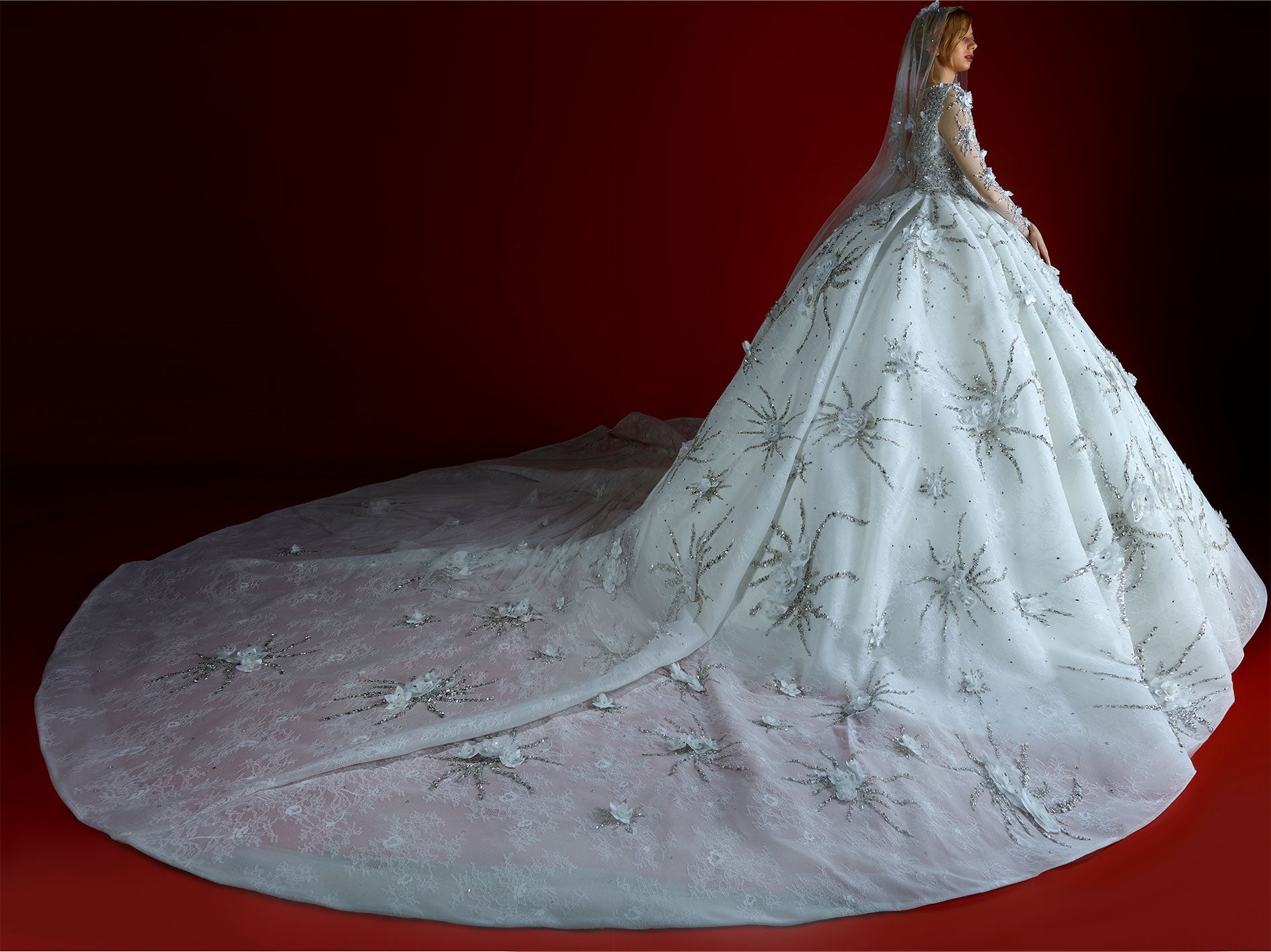Flower Inspired Ball Gown Dress